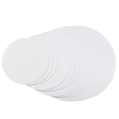 ! Variety Size White round Cake Boards, Paper Corrugate Board, 12-Counts
