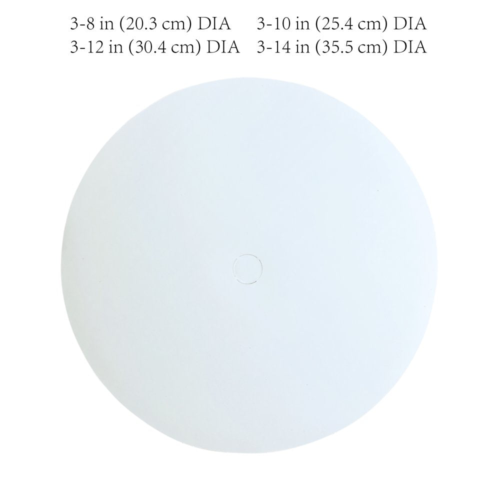 ! Variety Size White round Cake Boards, Paper Corrugate Board, 12-Counts