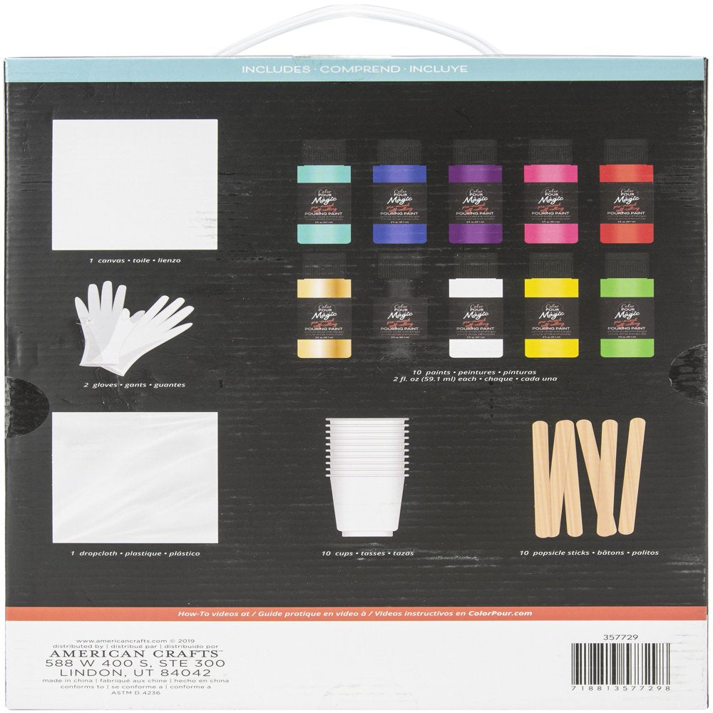 Color Pour Magic Starter Kit 35/Pkg-