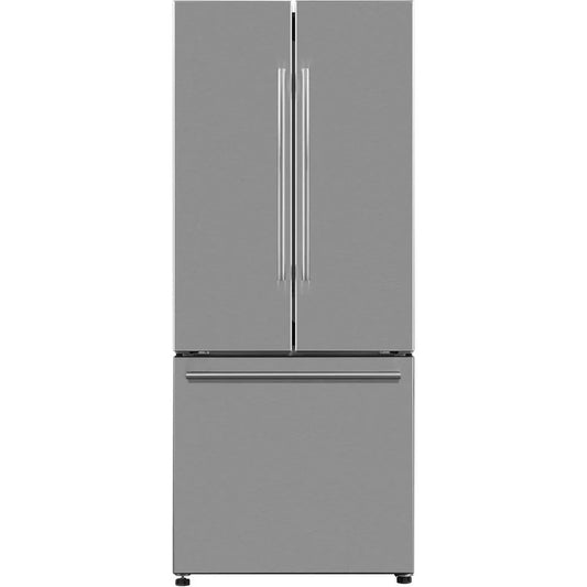 16 Cu. Ft. 3-Door French Door Refrigerator with Ice Maker, Stainless Steel, 28.35"W Condition, New