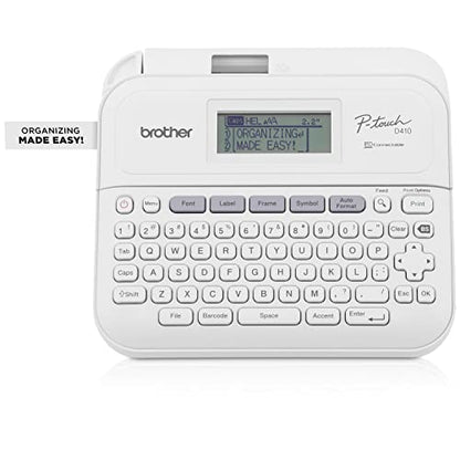 Brother P-Touch PT-D410 Home/Office Advanced Label Maker | Connect via USB to Create and Print on TZe Label Tapes up to ~3/4 inch