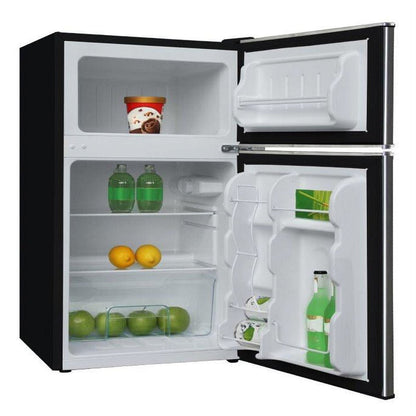 , 3.1 CU FT. Capacity 2 Door Compact Refrigerator with Chrome Trim , EFR391, Platinum
