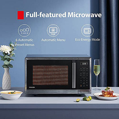 0.9 Cu. Ft. Countertop Microwave Oven, 900 Watts, Black Stainless Steel, ML2-EM09PA(BS)