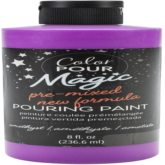 Color Pour Magic Pre-Mixed Paint 8Oz-Amethyst