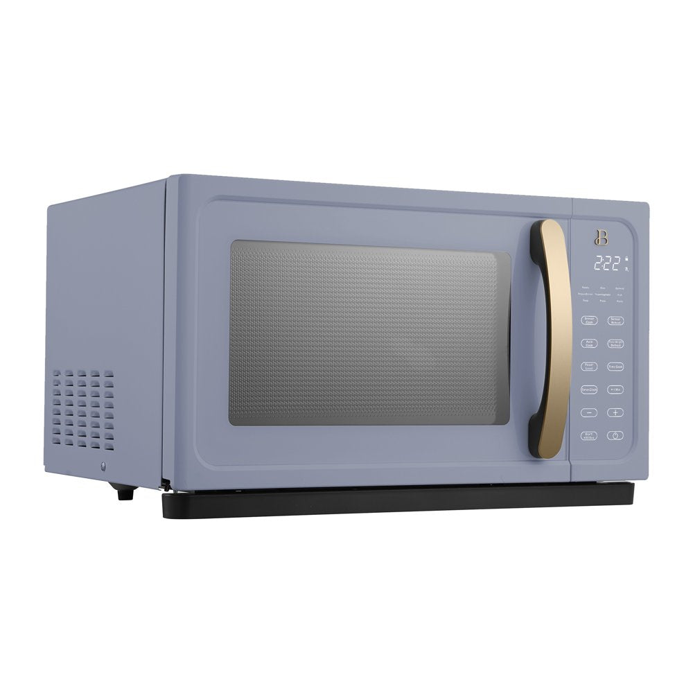 1.1 Cu Ft 1000 Watt, Sensor Microwave Oven, Cornflower Blue by Drew Barrymore, New