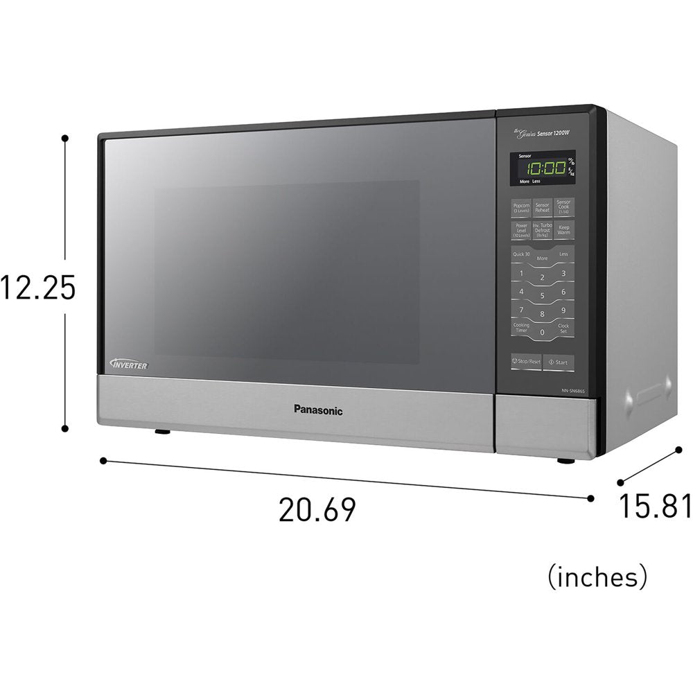 1.2 Cu. Ft. Countertop / Built-In Microwave Oven, 1200W Inverter Power and Genius Sensor, New