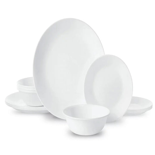 ®- Winter Frost White, round 12-Piece Dinnerware Set