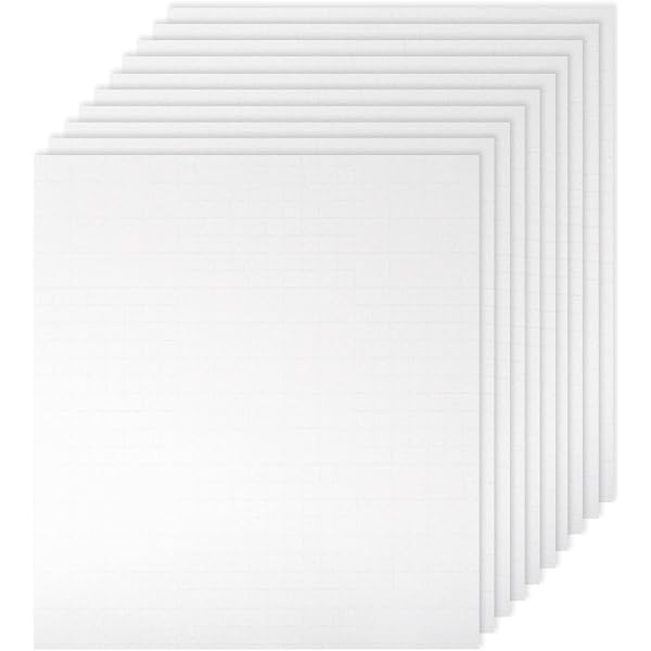 Craftables White Etched Glass Adhesive Vinyl for Cricut, Silhouette Cameo, and Craft Cutters - (5) 12in x 12in sheets