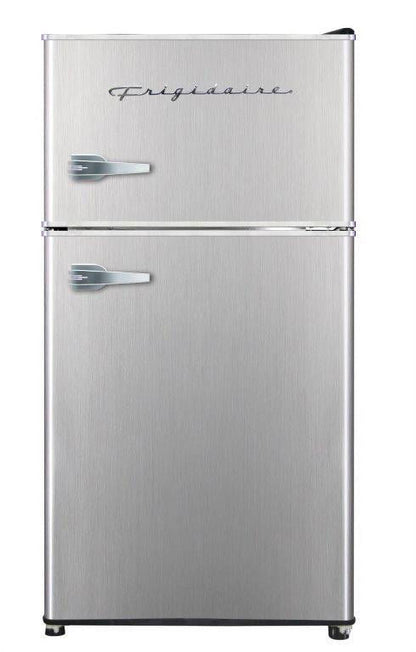 , 3.1 CU FT. Capacity 2 Door Compact Refrigerator with Chrome Trim , EFR391, Platinum