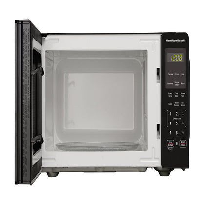 0.9 Cu. Ft. Countertop Microwave Oven, 900 Watts, Black Stainless Steel, New