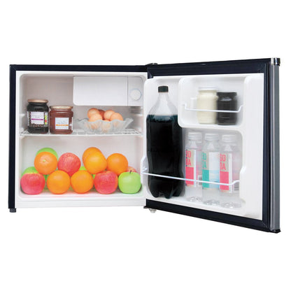 , 1.8 Cu. Ft. Capacity Retro Refrigerator with Chrome Trim, EFR182, Platinum