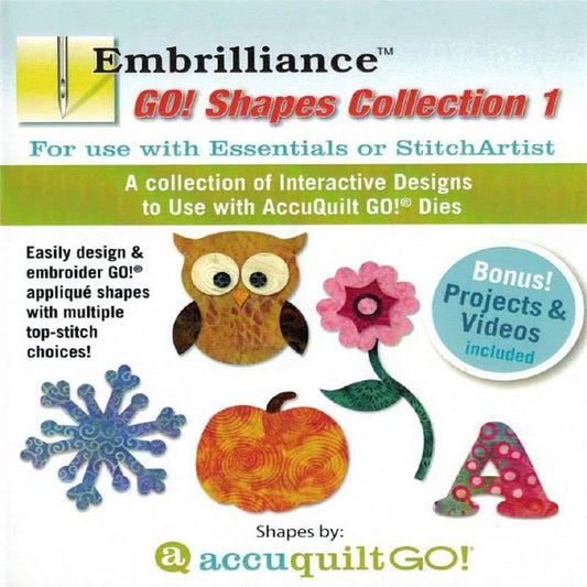 Accuquilt GO! Shapes Collection 1 for Essentials & Stitchartist