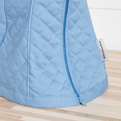 KITCHENAID Fitted Tilt-Head Solid Stand Mixer Cover with Storage Pocket, Quilted 100% Cotton, Milkshake, 14.4"x18"x10"