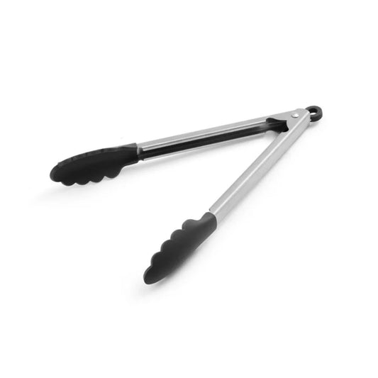 Stainless Steel Silicone Gray Tipped Tongs