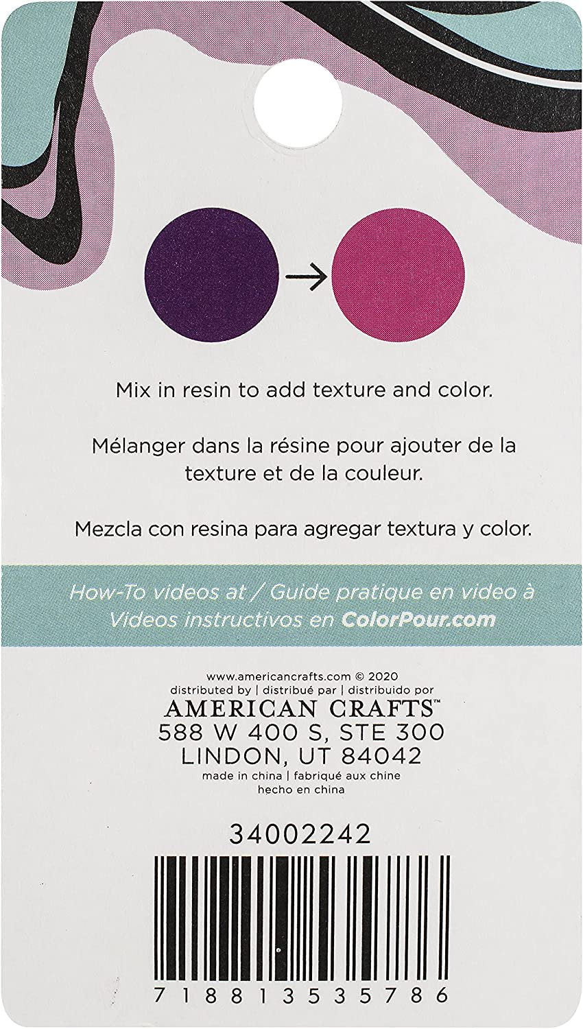 AMC Color Pour Resin Thermal .12Oz Purple to Pink