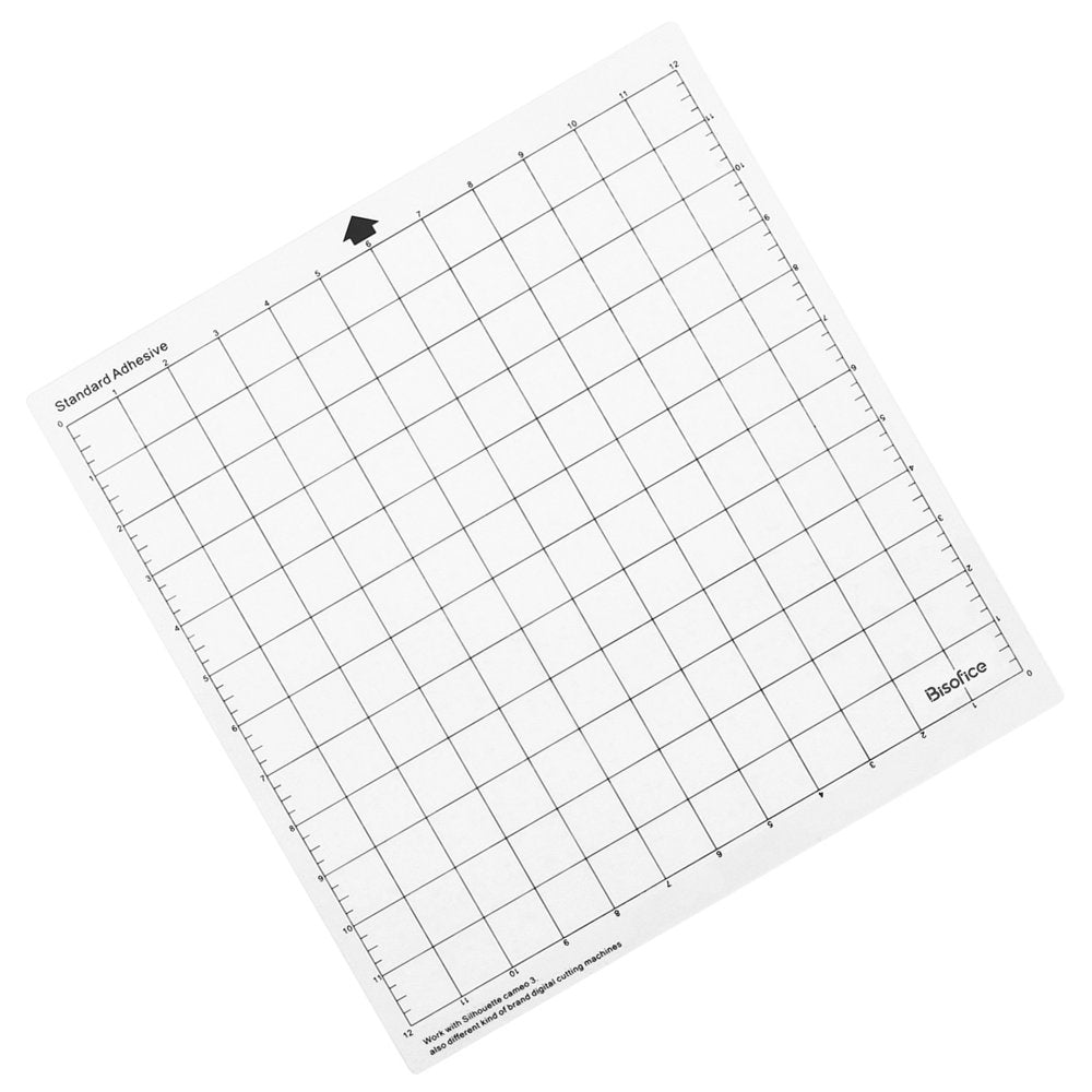 Replacement Cutting Mat Transparent Adhesive Mat with Measuring Grid 12 by 12-Inch for Silhouette Cameo Explore Plotter Machine 5PCS