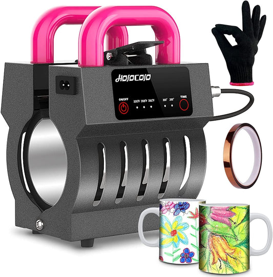 Mug Press, Heat Press Machine, Mug Heat Press for Sublimation with Sublimation Blanks Mug for 10Oz-15Oz Coffee Mugs, Tumbler Heat Press, Suitable for Home, Office