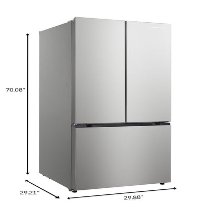 , 17.7 Cu. Ft. French Door Refrigerator, Platinum Silver, HZ0771
