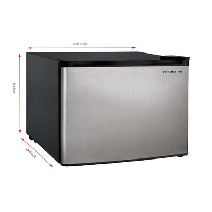 1.6-Cu Ft. Compact Refrigerator with Freezer, EFR180, Stainless Steel Door, EFR180-B