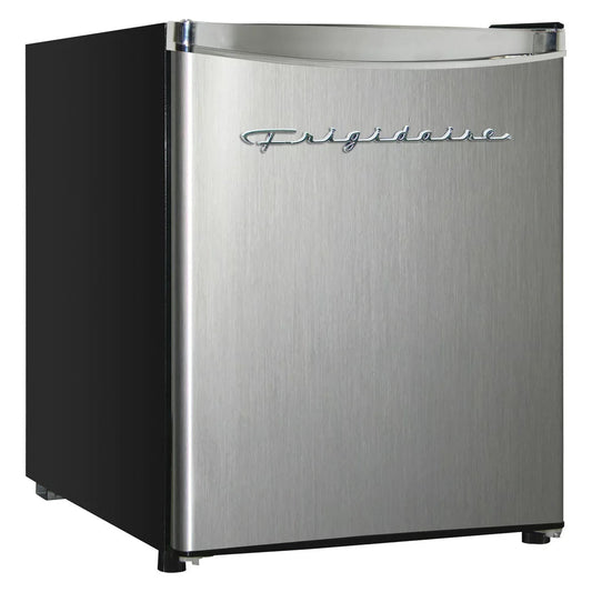 , 1.8 Cu. Ft. Capacity Retro Refrigerator with Chrome Trim, EFR182, Platinum