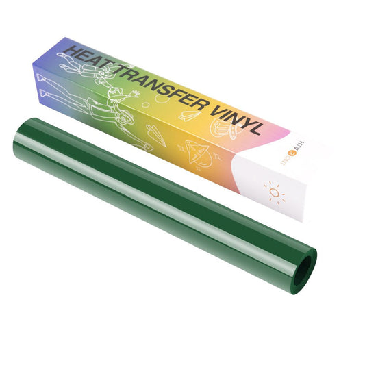 12" X 6FT Green HTV Vinyl 3D Puff Heat Transfer Vinyl with Telefon Sheet for Cricut Silhouette