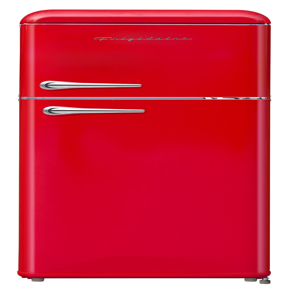 7.5 Cu. Ft. Top Freezer Refrigerator in RED, Rounded Corners - RETRO, EFR756