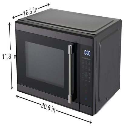 1.1 Cu. Ft. Countertop Microwave Oven, 1000 Watts, Black Stainless Steel