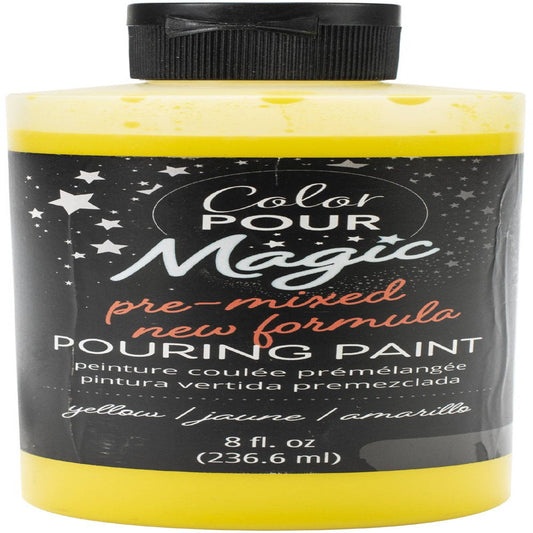 Color Pour Magic Pre-Mixed Paint 8Oz-Citrine