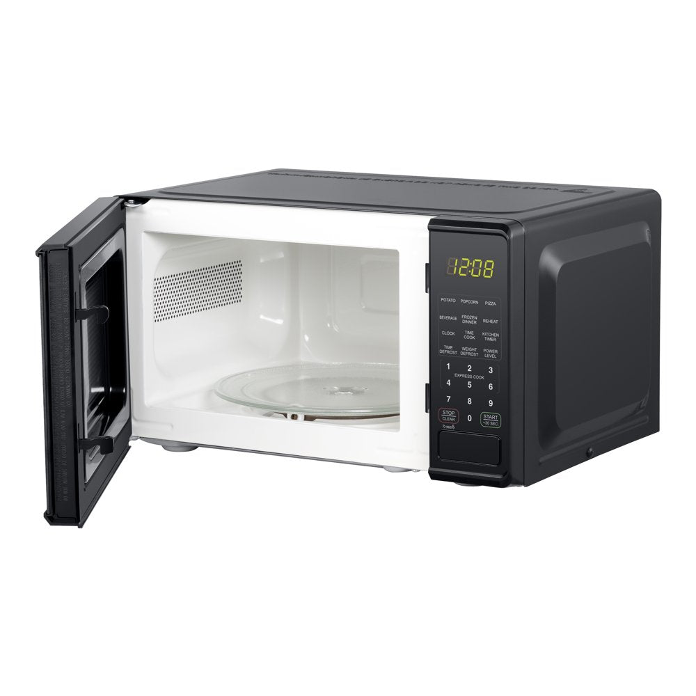 0.7 Cu Ft Countertop Microwave Oven, 700 Watts, Black, New