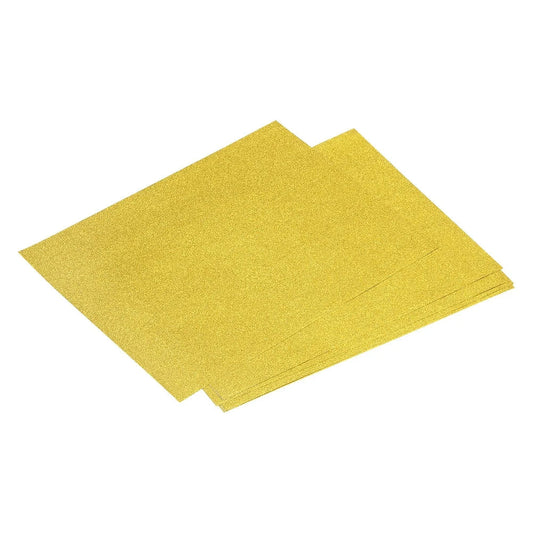 10 Sheets Glitter Cardstock Paper 7.8 Inch X 11.8 Inch, Gold Tone, 80Gsm