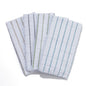 , 4 Pack, Microfiber Stripe Kitchen Towels, White