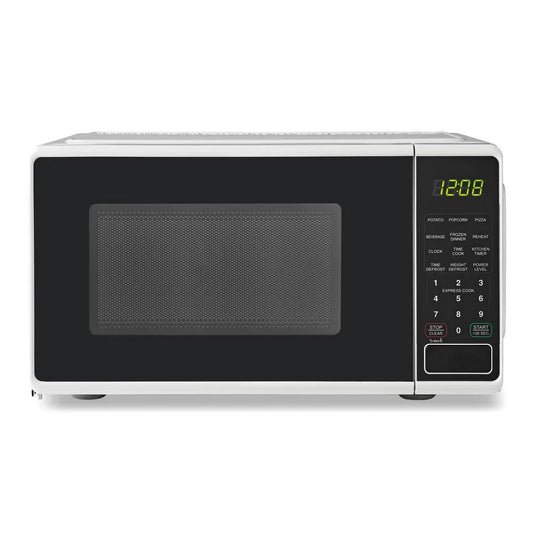 0.7 Cu. Ft. Countertop Microwave Oven, 700 Watts, White, New