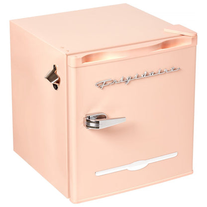 1.6 Cu Ft. Retro Compact Refrigerator with Side Bottle Opener, Coral