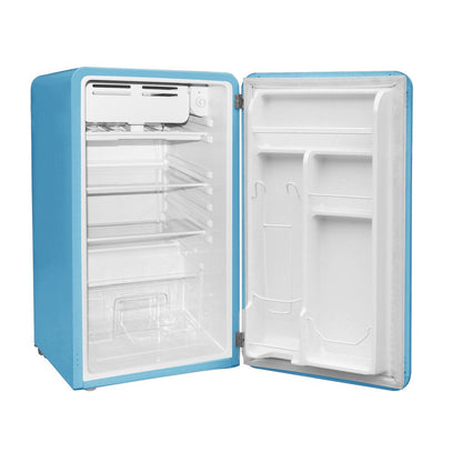 3.2 Cu. Ft. Single Door Retro Compact Refrigerator EFR372, Blue