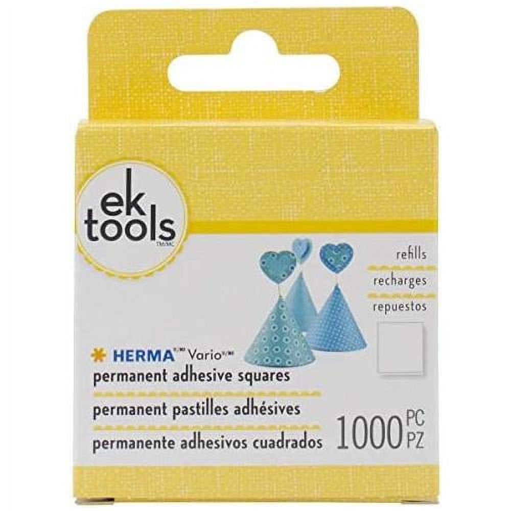 EK Tools Herma Vario Permanent Adhesive Tab Refill 1000 Count, Multipack of 6, 6 Pack