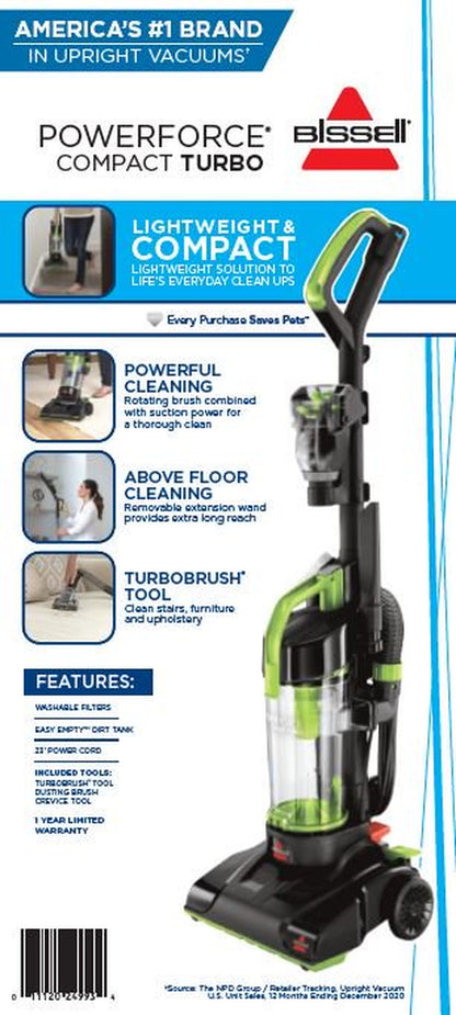 Power Force Compact Turbo Bagless Vacuum, 2690