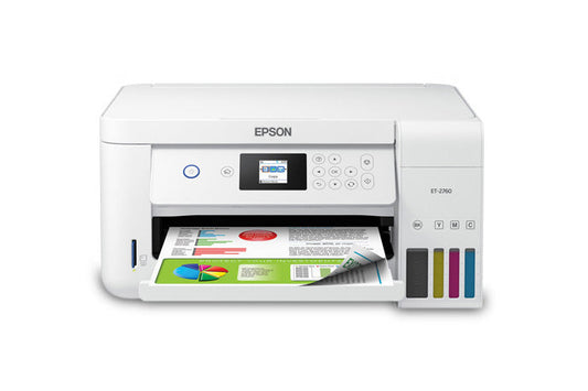 Epson EcoTank ET-2760 Wireless Color All-in-One Cartridge-Printer with Scanner and Copier