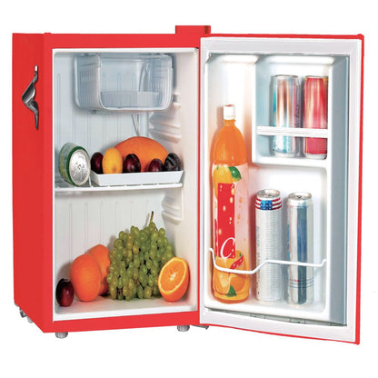 , 1.6 Cu Ft Retro Dry Erase Compact Refrigerator with Side Bottle Opener, (EFR177), Red