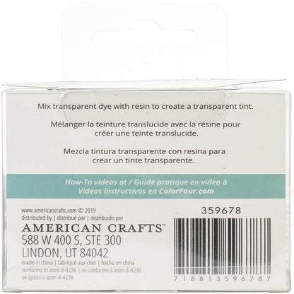 AMC Color Pour Resin Dye Pack Transp Metal 4Pc