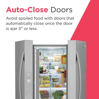 28.8 Cubic Feet French Door Refrigerator with Freezer, 70"