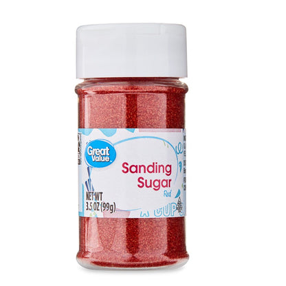 (3 Pack)  Red Sanding Sugar, 3.5 Oz