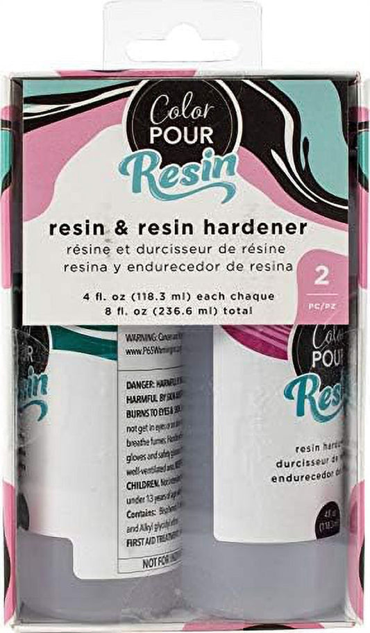 Color Pour Resin- 4 Oz. 2 Pack
