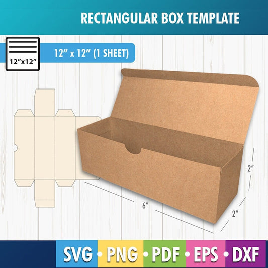 Box Template SVG, Rectangular Box SVG, Packaging Box svg, Box Template SVG, png, pdf, Instant Download, Cricut cut file, Favor Box, Gift Box